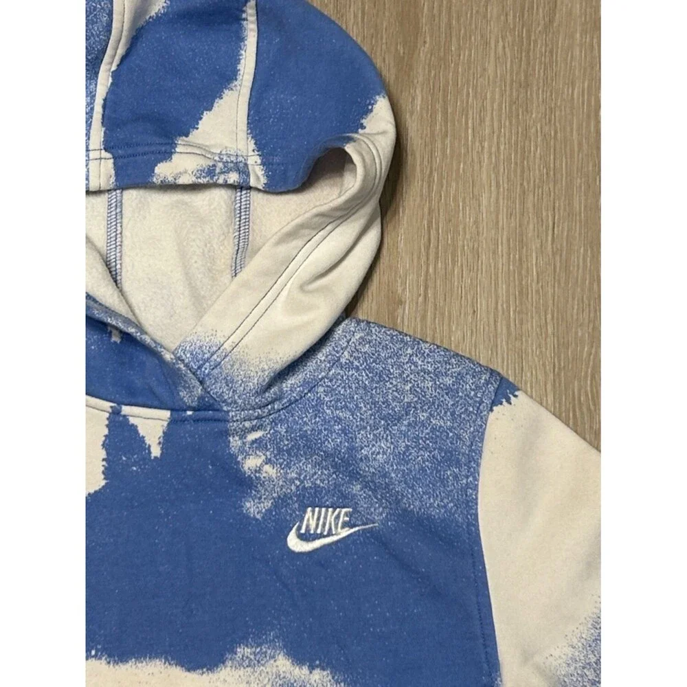 Nike Sportswear Club Fleece Big Kids' Tie-Dye Pullover Hoodie Sz Small